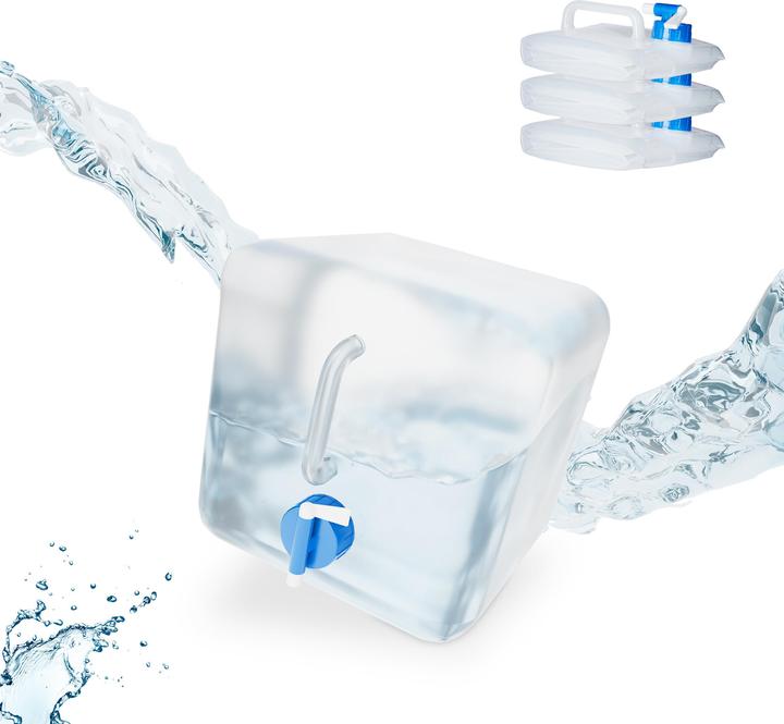 Image du produit Relaxdays Jerrycan pliable ovale lot 4 bidon eau