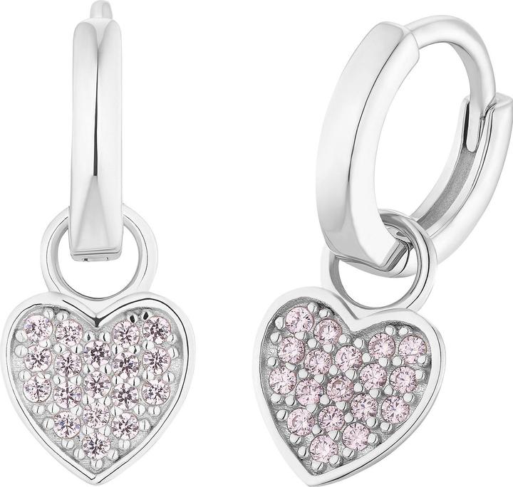 S.Oliver Ohrschmuck für Mädchen, 925 Sterling Silber, Zirkonia synth. | Herz (925er Silber)