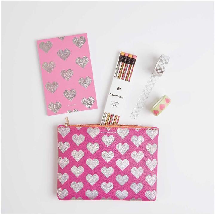 Image du produit Rico Design Bloc-notes 10x15 cm, Pixel, coeur.300820 (Non contraignant)
