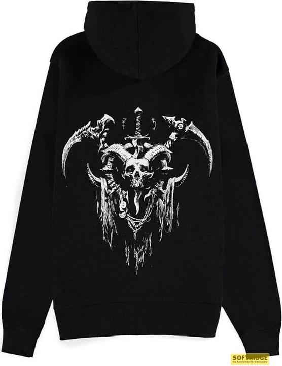 Actual product image Difuzed Diablo IV Zipper Hoodie Sweater Necromancer Sigil Size M (M)