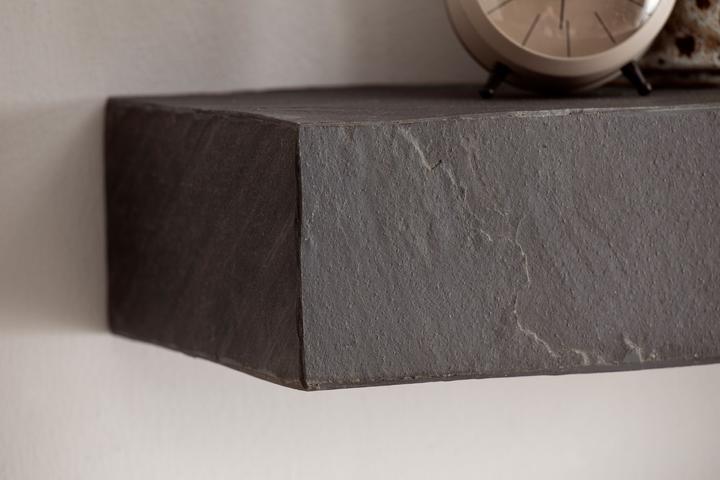 Immagine prodotto FineBuy Mensola a muro FB55703 in legno massiccio antracite 120 cm (20 x 120 x 10 cm)