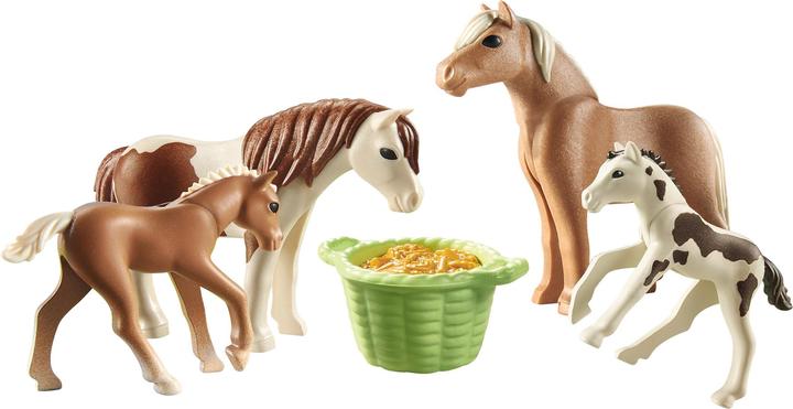 Image du produit Playmobil 2 poneys islandais avec leur poulain (71000, Playmobil Country)