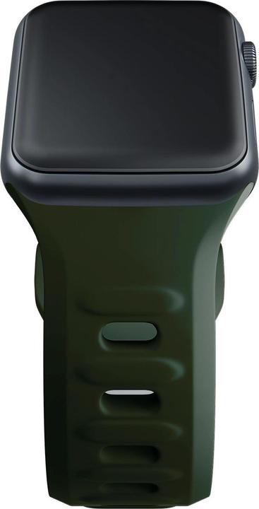 Immagine prodotto 3MK Cinturino in silicone Ciemnozielony/ Verde scuro dla Apple Watch 42/44/45/49mm (Acciaio inossidabile, Silicone)