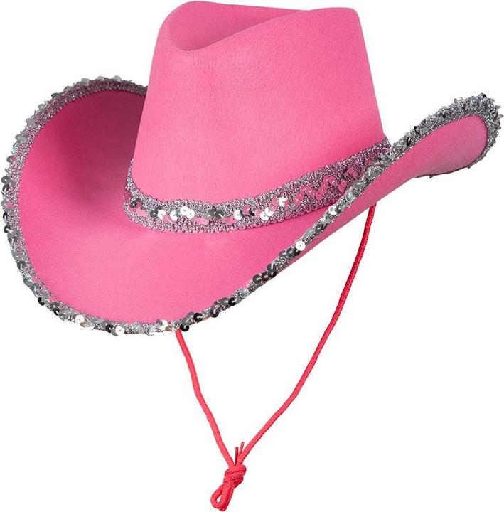 Produktbild Wicked Costumes Cowgirl Hut Pink mit Pailletten