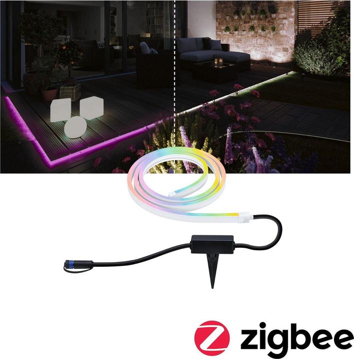 Immagine prodotto Paulmann Plug & Shine Stripe Neon per esterni (RGBW, 200 cm, Esterno)
