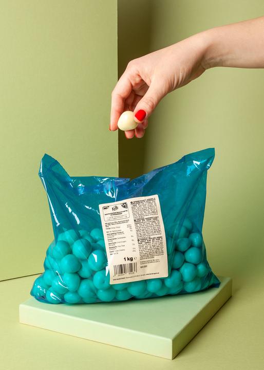 Actual product image KoRo Freeze-dried raspberries in white chocolate (1000 g)