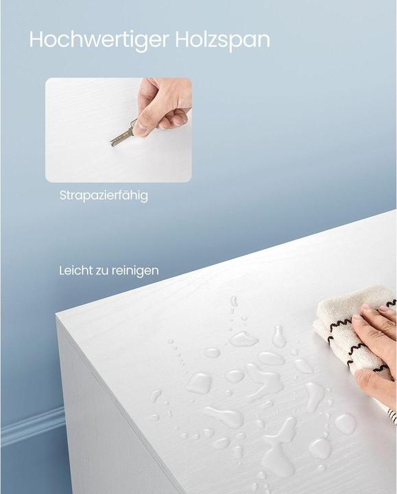 Immagine prodotto Vasagle TV-Möbel 140 x 40 x 45 cm, Weiss (140 x 40 x 45 cm)