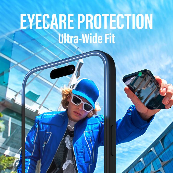 Image du produit PanzerGlass Protection d'écran Eyecare (1 pièce(s), Apple iPhone 15 Plus, Apple iPhone 16 Plus)