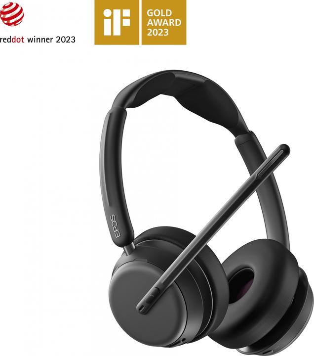 Produktbild EPOS IMPACT 1060 ANC Stereo Bluetooth Headset mit Active Noice Cancelling (ANC) (Kabellos, Kabelgebunden, USB-C)