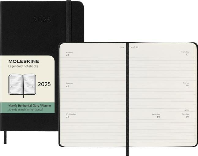 Image du produit Moleskine Agenda tascabile Hard Cover Weekly (De poche, A6, Anglais)