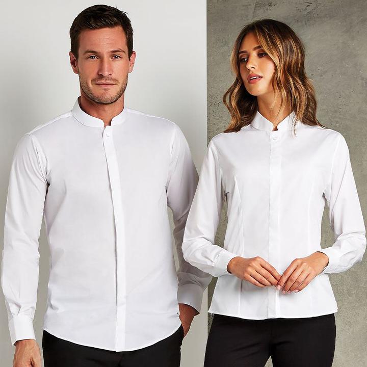 Image du produit Kustom Kit Chemise à col montant manches longues (XL)