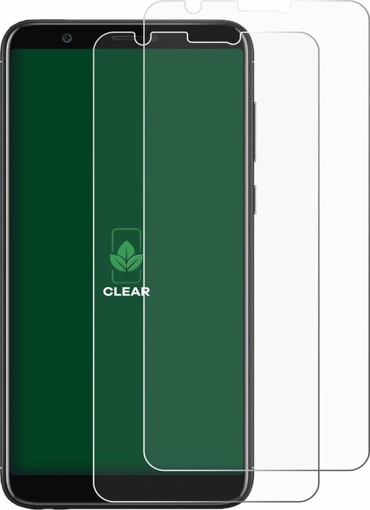 Produktbild ScreenLeaf Schutzfolie nachhaltiger Displayschutz Displayschutzfolie Folie Klar Transparent (2 Stück, Huawei P Smart (2018))