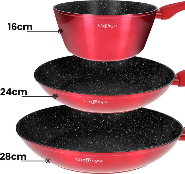 Immagine prodotto JTI Set da cucina da 10 pezzi - rosso (28 cm)