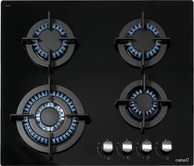 Image du produit Cata ENCIMERA CCI 6031 BK Four à gaz, 4 brûleurs, 7500W, width 59cm, black