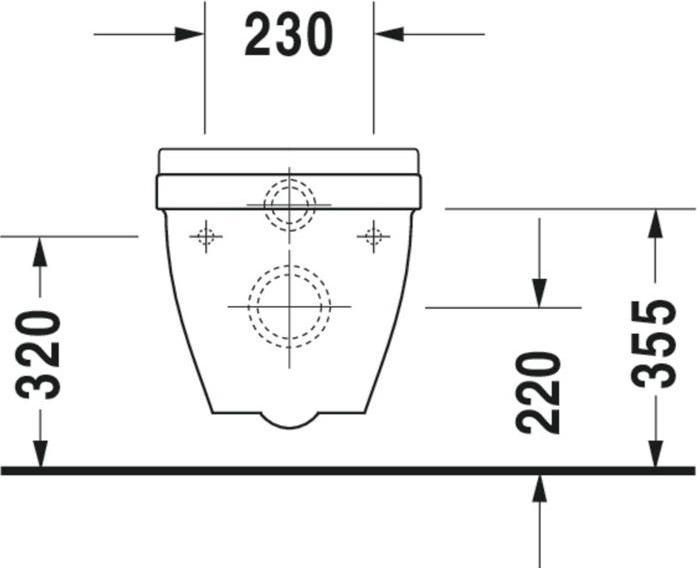 Produktbild Duravit Wand-WC STARCK 3 tief, 360x540mm weiss WG