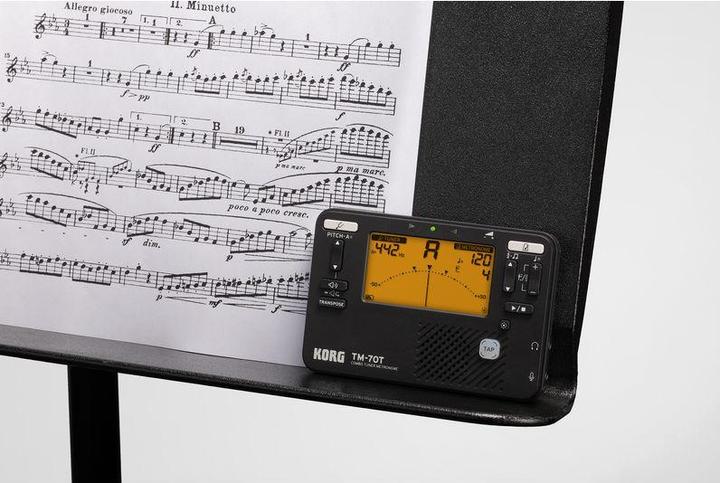 Actual product image Korg Tuner TM-70 Set Black, Features
