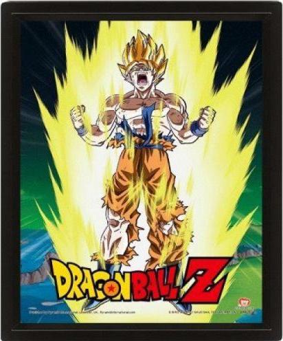 Image du produit Pyramid Framed 3D Cornice Dragon Ball Z Power Levels 26x20cm (26 x 20 cm)