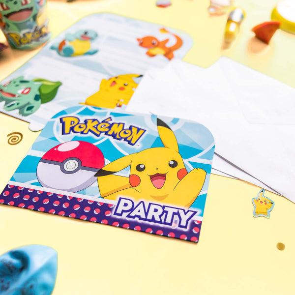 Produktbild Sombo Pokemon Geburtstagseinladungen (8 Stk.)