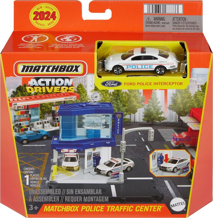 Actual product image Matchbox Action Drivers Police Patrol Station