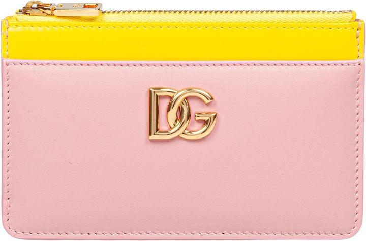 Immagine prodotto Dolce & Gabbana leather card holder color yellow and pink