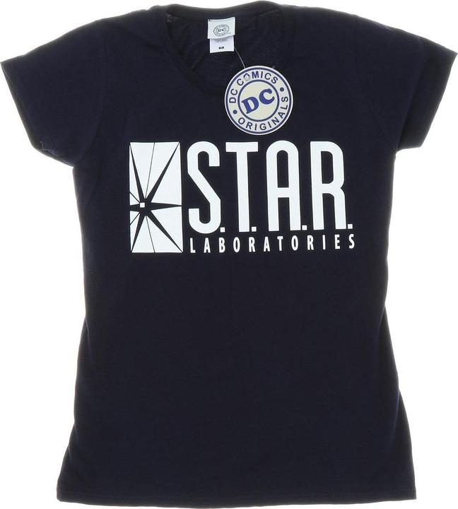 Actual product image Womens/Ladies The Flash STAR Labs Cotton T-Shirt (L)