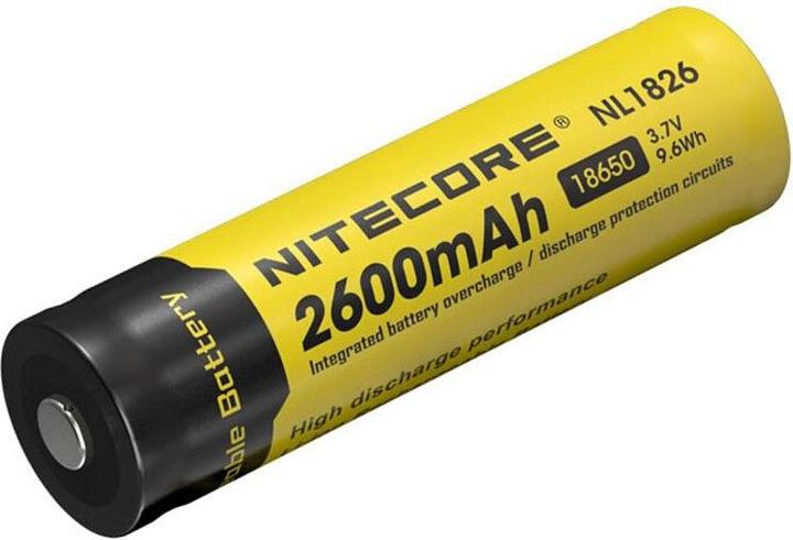 Actual product image Nitecore 18650 Rechargeable battery 2600mAh
