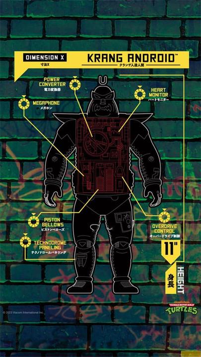 Image du produit Super7 Tortues Ninja figurine Super Cyborg Krang Android (Full Color) 28 cm