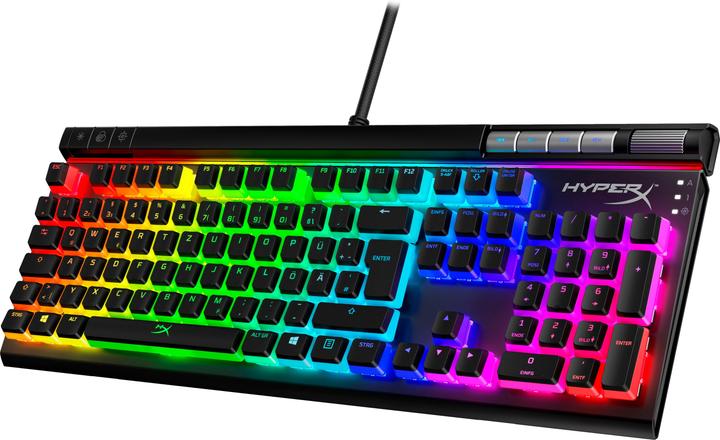 Actual product image HyperX Alloy Elite 2 Mechanical Gaming Keyboard Red Switches Linear QWERTY (DE Layout) - Black (DE, Cable)