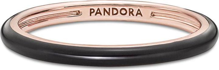 Actual product image Pandora Me 14k Rose Gold Black Ring (64)