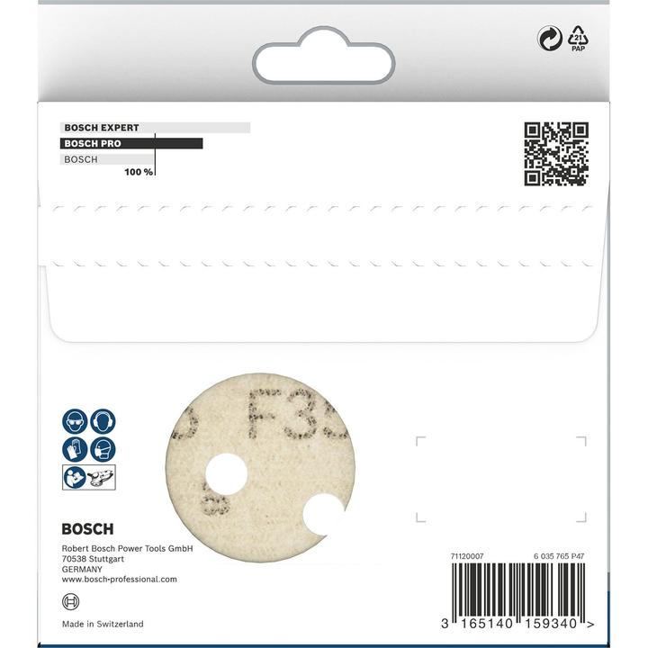 Actual product image Bosch Professional Zubehör PRO F355 sanding sheet, 125 mm, G100 (100)