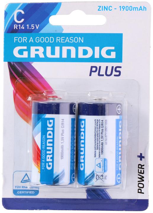 Produktbild Grundig Power+ (2 Stk., C, 1900 mAh)