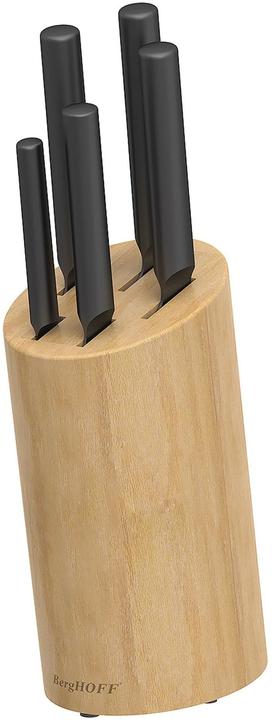 BergHoff Messerblock-Set mit Messer Boron 6-teilig, Schwarz