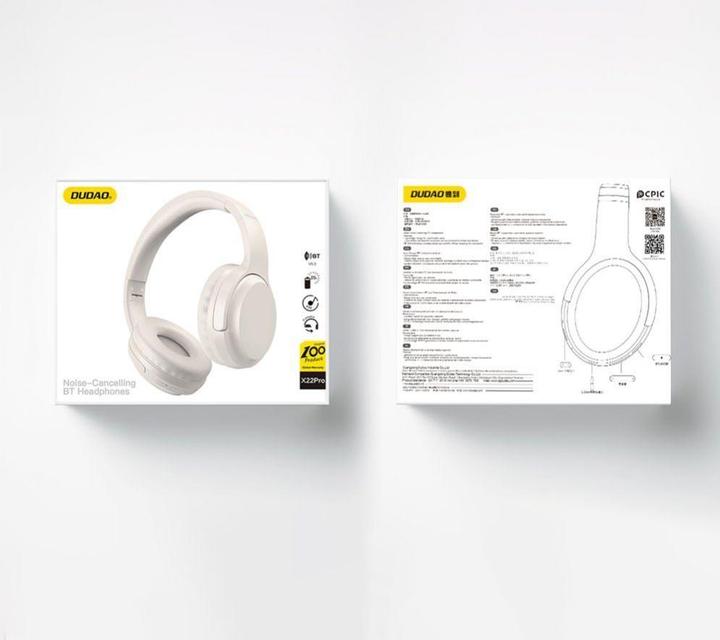 Produktbild Dudao ANC X22Pro kabellose Kopfhörer – weiss (25 h, Kabellos)
