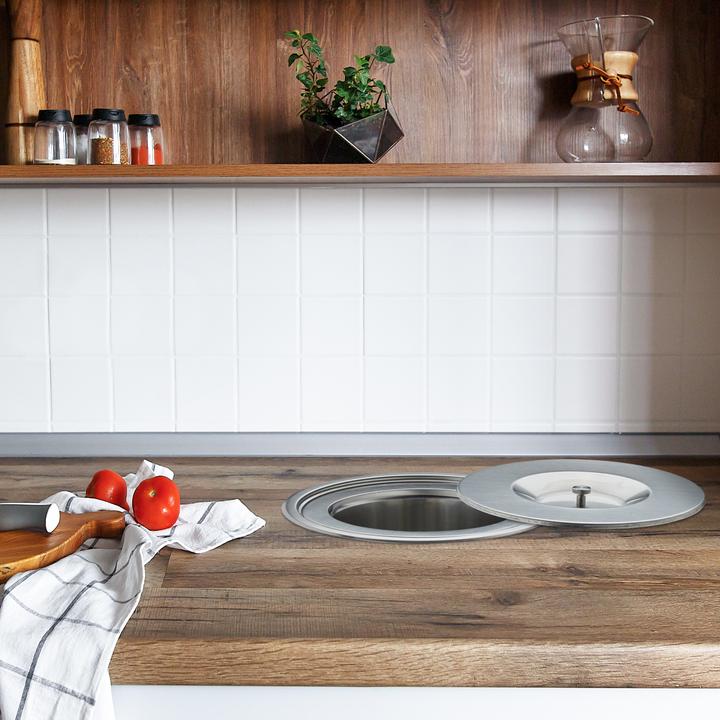 Produktbild Relaxdays Mülleimer Arbeitsplatte (8 l)