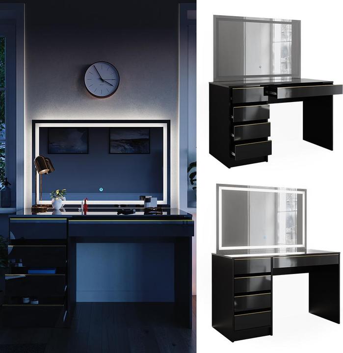Actual product image Vicco Sherry with lighting (120 x 75 x 55 cm)