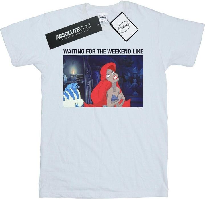 Immagine prodotto Disney The Little Mermaid Waiting For The Weekend Maglietta Uomo (XXL)