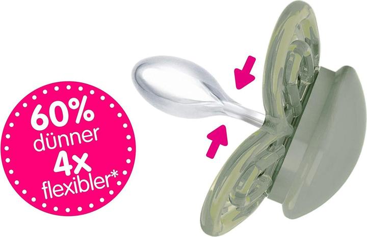 Produktbild MAM Perfect Silikon Schnuller 2 Stück 6-16 Monate Wal Elefant