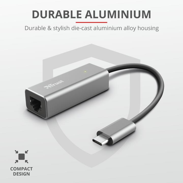 Produktbild Trust Dalyx Verkabelt (USB-C 3.1 Gen 1, RJ45 (1x))