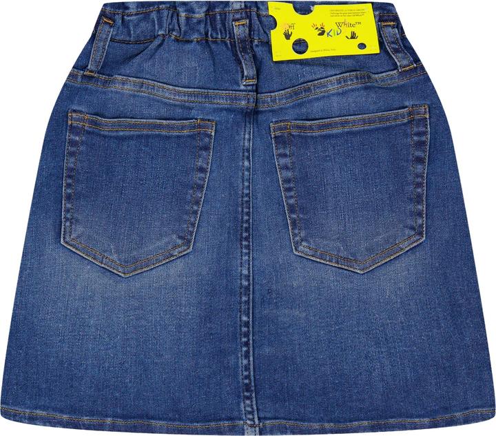 Actual product image Off Girls Band Logo Mini Skirt (128)