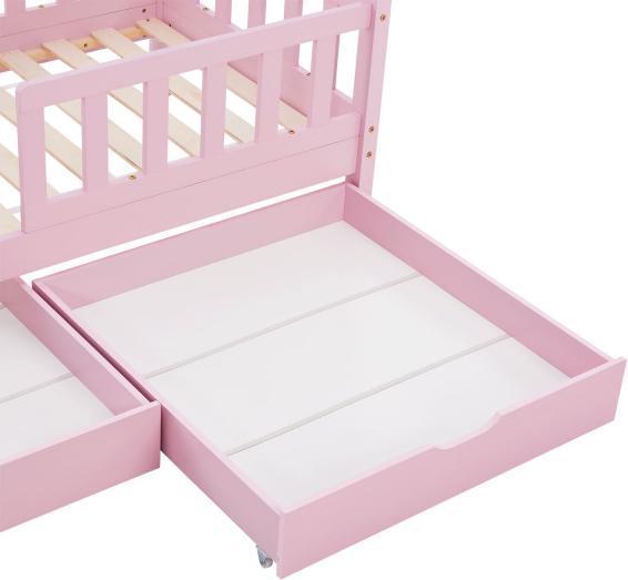 Actual product image Juskys Marli cot with bed base and slatted frame (80 x 160 cm)