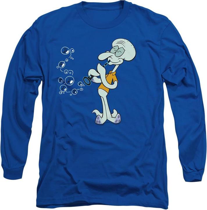 Actual product image Spongebob Squarepants Unisex Adult Squidward's Clarinet T-Shirt (L)