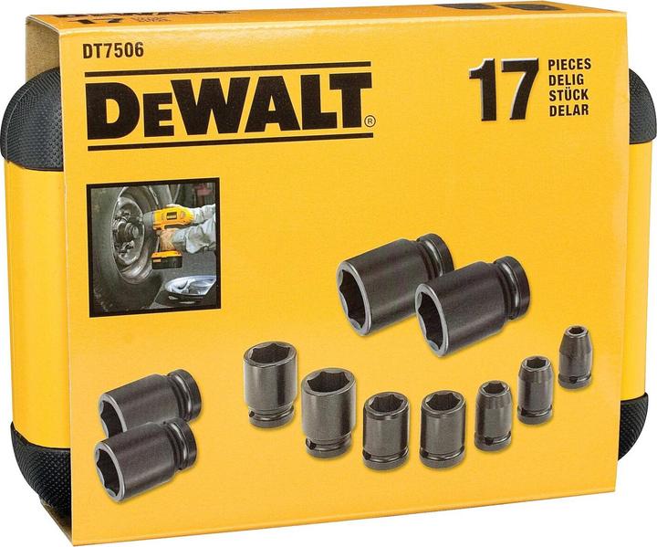 Immagine prodotto DeWalt Set di dadi a percussione da 17 pezzi (27 mm)
