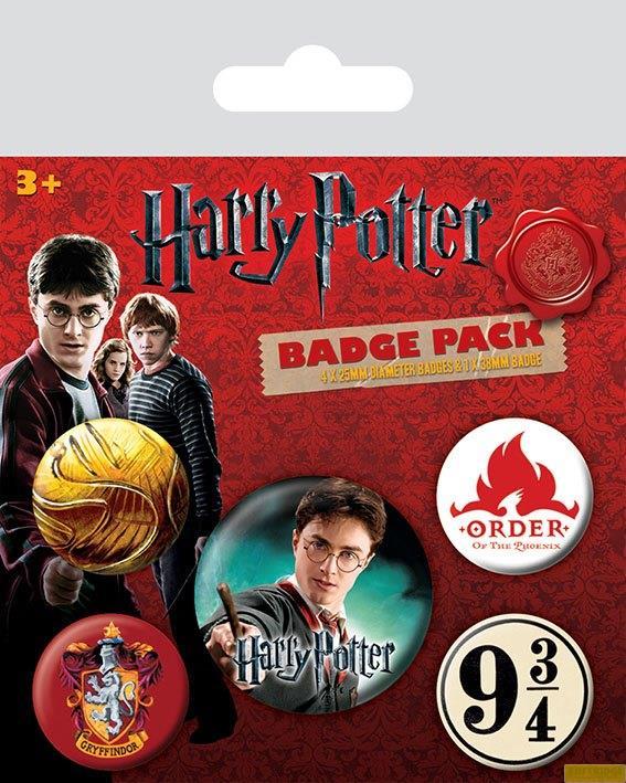 Immagine prodotto Pyramid HARRY POTTER - Confezione da 5 distintivi - Grifondoro