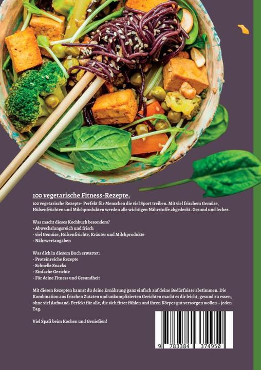 Produktbild Winterer:Fitness Kochbuch vegetarisch- (Deutsch, Rudi Winterer, 2024)
