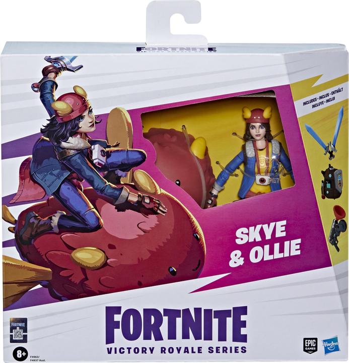 Actual product image Fortnite Hasbro Victory Royale Series Skye and Ollie 15cm Collectable Action Figures with Acce