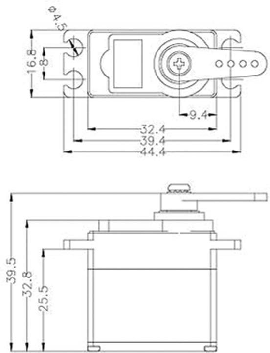 Actual product image Hitec Servo HS7245MH