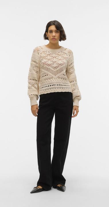 Produktbild Vero Moda Rundhals Ballonärmel Pullover Strickpullover (S)