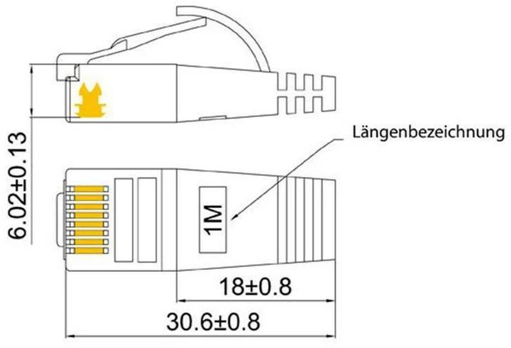 Produktbild Wirewin Netzwerkkabel (STP, CAT6, 0.50 m)