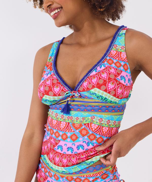 Image du produit Joe Browns Patchwork Tassel Trim Tankini Top (44)