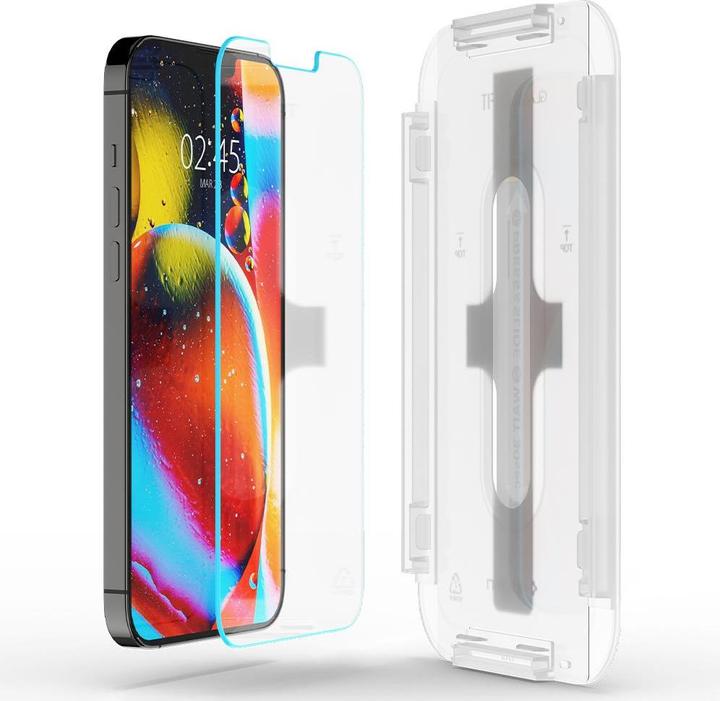 Actual product image Spigen Glas.tR EZ Fit (2 Piece, Apple iPhone 13, Apple iPhone 13 Pro)